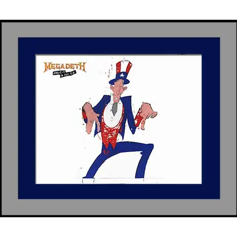 Uncle Sam Megadeth Animation Cel